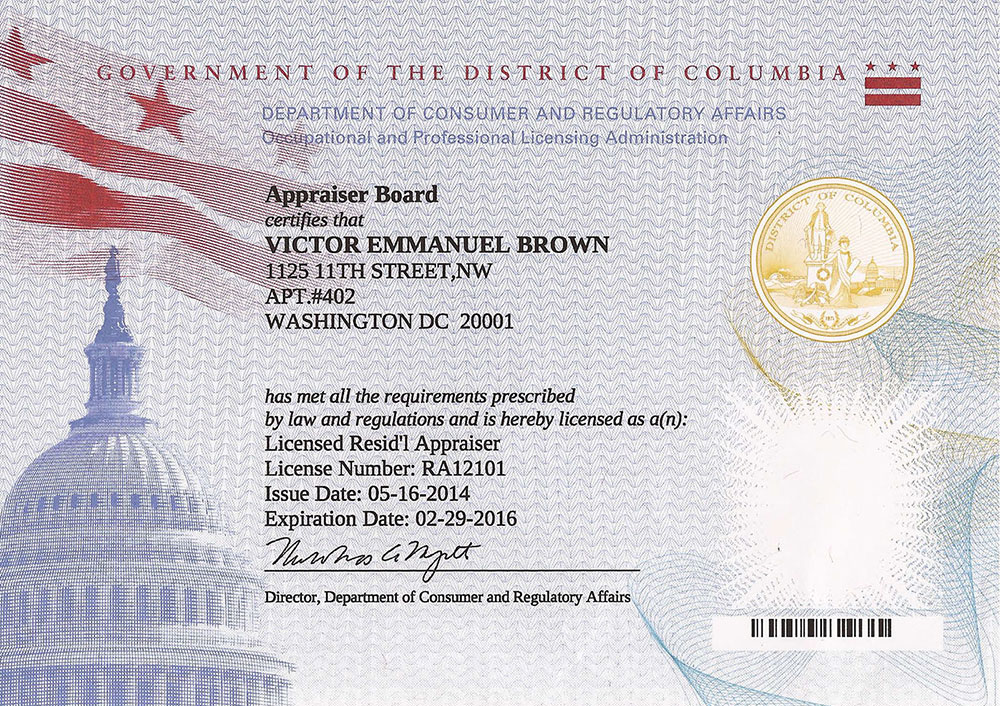 Capital Market Appraisal 1125 11th St NW, Washington, DC 20001